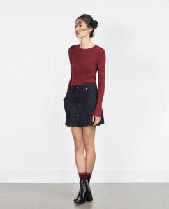 This button skirt is from Zara and is only $39.90